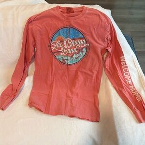 Zac Brown Band Comfort Colors Sunset Pink Graphic Tee